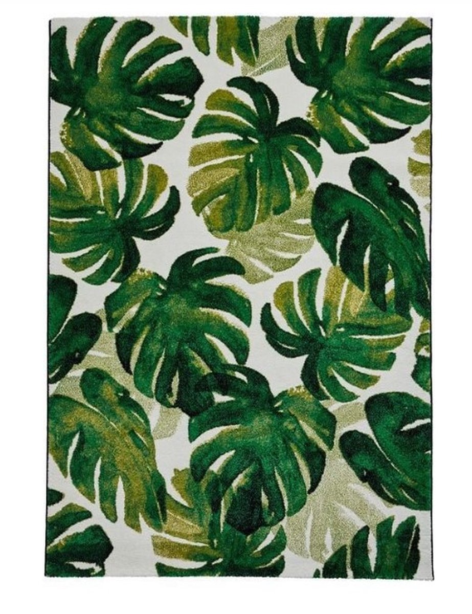 Think Rugs - Vloerkleed 'Havana 8595 Floral' - Groen/gebloemd - 160x220 cm
