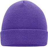 Myrtle Beach 'Knitted Cap' Beanie Donkerpaars