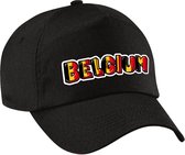Bellatio Decorations Belgie landen / voetbal / EK / WK pet - volwassenen - zwart