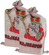 De zak van Sinterklaas - 2 stuks - Jute - 60 x 102 cm - Sint Nicolaas