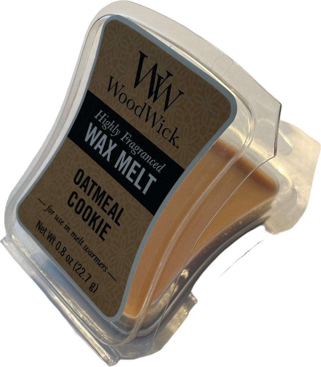 3 stuks Woodwick Wax Melts Oatmeal Cookie Hot Toddy Applewood