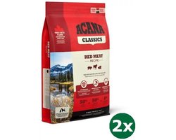 2x11,4 kg Acana classics classic red hondenvoer