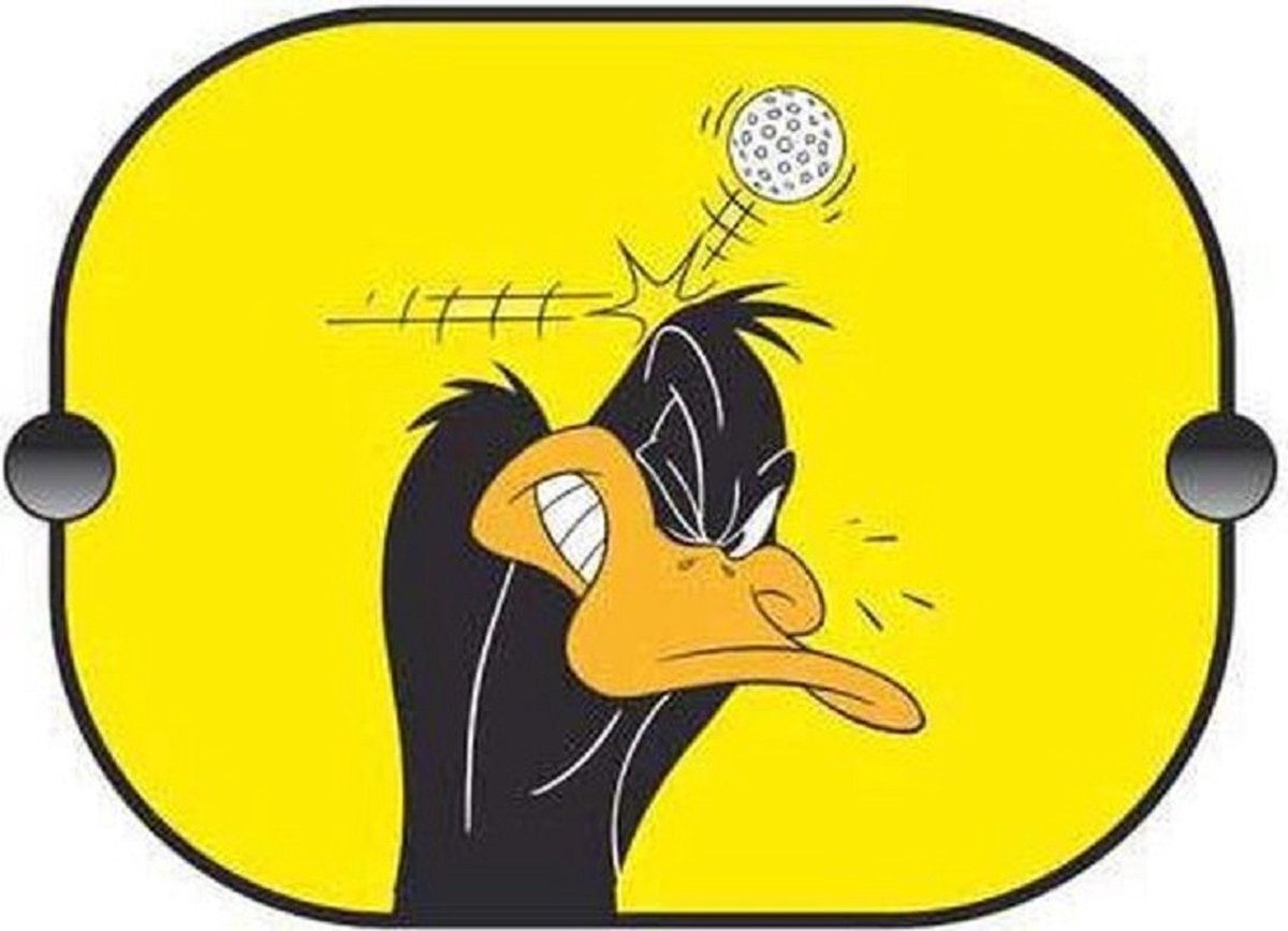 Looney Tunes Autozonnescherm Daffy Duck Golf - Afmeting 35 cm x 45 cm - 2 stuks