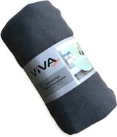 VIVA Living Fleece deken - 130 x 170cm - antraciet