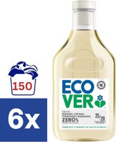 Ecover Zero% Lessive Liquide - 6 x 1 l (150 lavages)