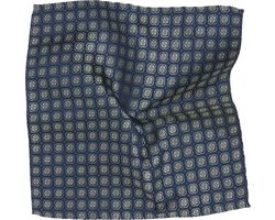 TRESANTI | SILVANO | Zijden pochet met bloemenPrint | groen