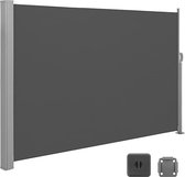 MIRA Home - zijluifel - luifel - plastic/metaal - zwart - 200x350