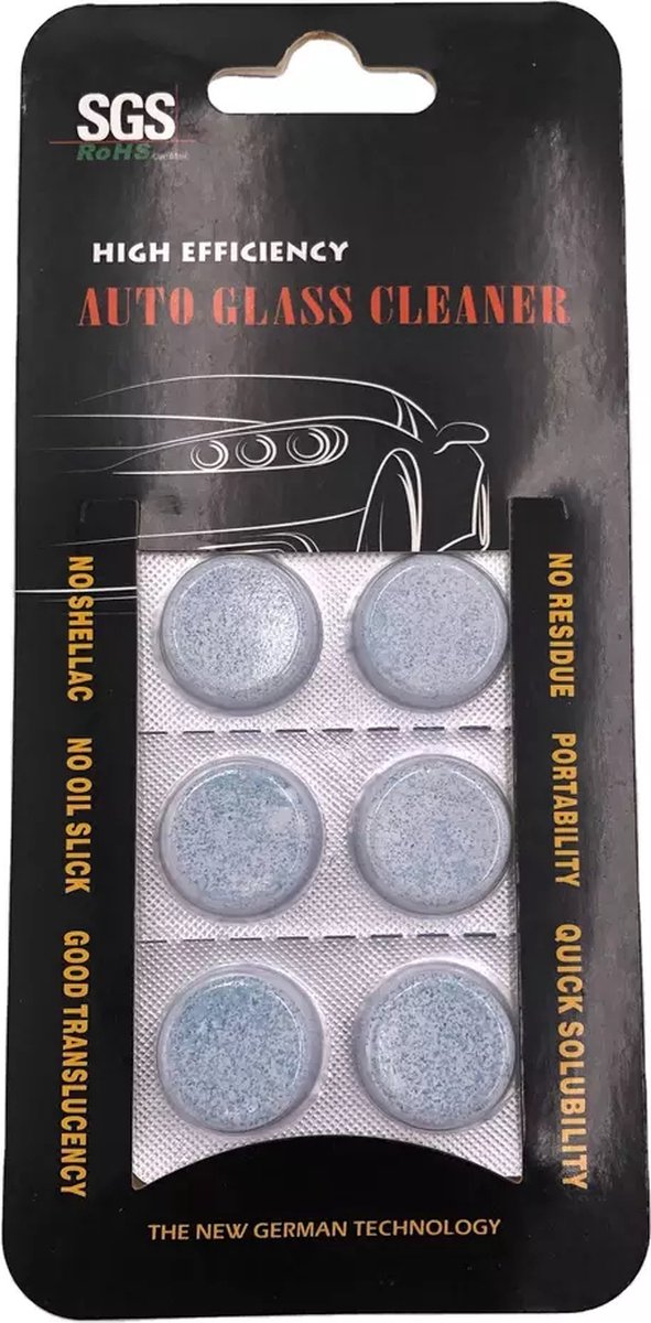 VDR Onderdelen | 24L - Ruitensproeiervloeistof Tabletten - Geconcentreerde Ruitenwisservloeistof - 6 Tabletten