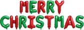 Festivz Merry Christmas Letters - Kerst Decoratie – Feestversiering – Rood - Groen - Feest - 40 CM