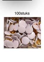 Punaises wit/goud 100Pics