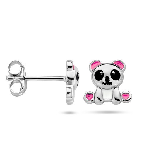 YO&NO - Oorknoppen - Panda - Kinderen - Zilver 925