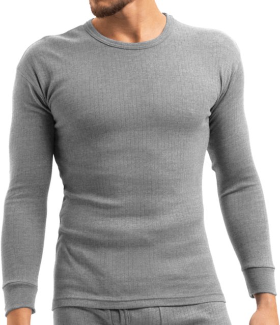 Chemise Thermo Homme - Manches Longues - Grijs - Taille L