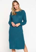 LOLALIZA Robe pull - Sarcelle - Taille M | bol.com