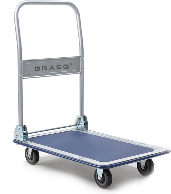 BRASQ Plateauwagen inklapbaar max 150kg transportkar transportwagen magazijnwagen platformwagen