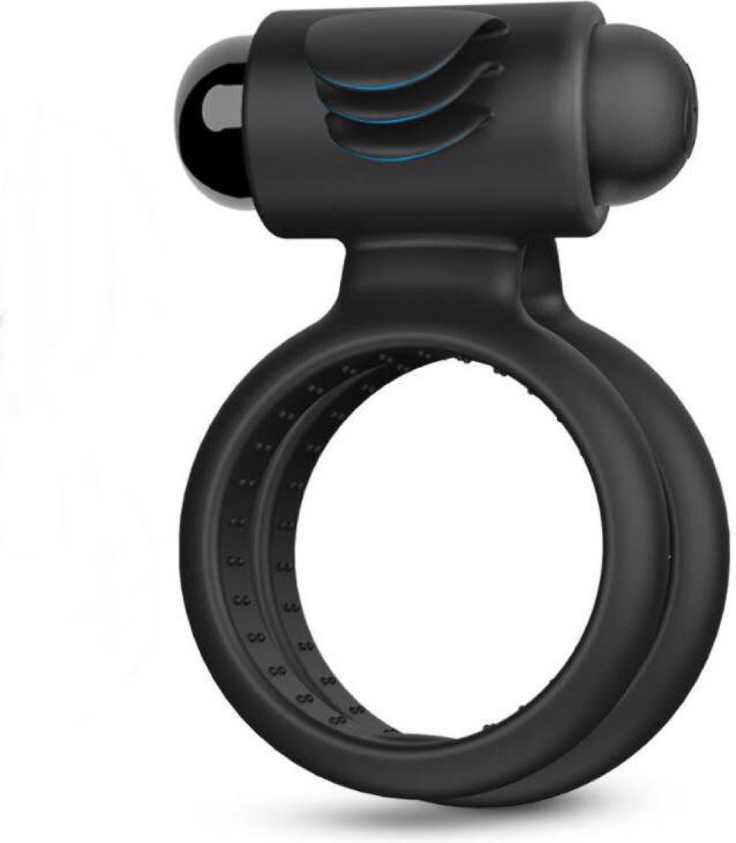 Goedkoopste Erodit® Siliconen clitoris stimulerende vibratie cockring - penis ring- cockring - uitstel erectie - Sex toy voor mannen - Sekspeeltjes voor mannen - Erotiek voor mannen - vrouwen