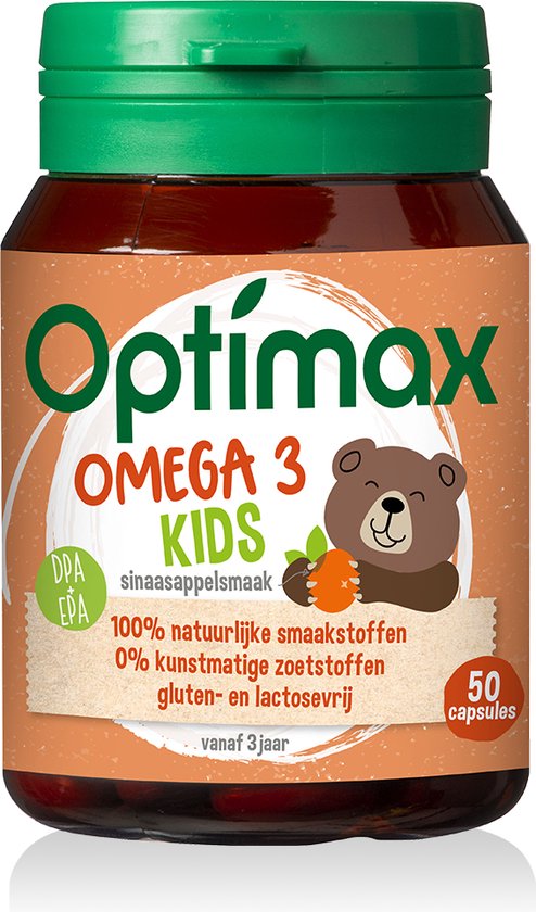 Optimax Kinder Omega-3 DHA-EPA 50 Kauwcapsule