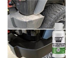 TLVX Kunststof Auto herstel / Plastic Trim Coating / Plastic coating / Bumper donker maken / Kunststof verkleuring herstellen / Kunststof Cockpit vernieuwen / Auto kunststof nieuw / Bumper Black / Langdurige bescherming Bumper en cockpit / 50ML
