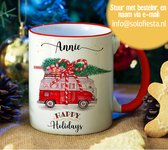 Tasse de Noël - Tasse - Tasse de Noël avec naam - Cadeau de Noël - Personnalisé - Tasse de Truck de Noël - Service d'emballage gratuit