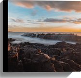 WallClassics - Toile - Nuages bas sur la mer - Photo sur toile 30x30 cm (Décoration murale )