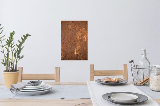 Stickers muraux - Sticker Foil - Marron - Oranje - Abstrait - Vintage - Rouille - Motif - 20x30 cm - Film Adhésif - Stickers muraux Chambre Enfant - Papier Peint Auto Adhésif