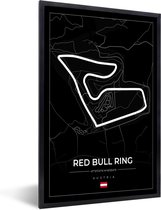 Cadre photo avec affiche - F1 - Piste de course - Red Bull Ring - Autriche - Circuit - Zwart - 40x60 cm - Cadre pour affiche