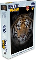 Puzzle Tigre - Animaux sauvages - Portrait - Zwart - Animaux - Puzzle - Puzzle 500 pièces