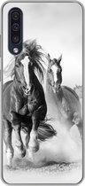 Geschikt voor Samsung Galaxy A50 hoesje - Paarden - Dieren - Illustratie - Siliconen Telefoonhoesje