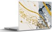 Sticker pour ordinateur portable - 13,3 pouces - Abstrait - Or - Nature - Art - 31x22,5cm - Autocollants pour ordinateur portable - Skin pour ordinateur portable - Housse