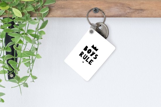 Porte-clés - Rule pour garçons - Citations - Dictons - Enfants - Garçons - Cadeaux - Plastique