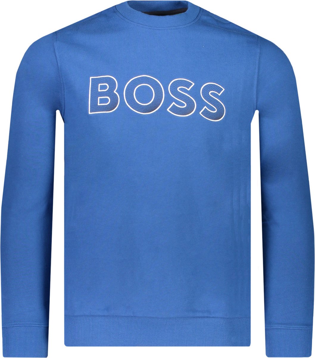 Hugo Boss Sweater Blauw Normaal Maat 3XL Mannen Lente/Zomer