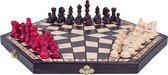 Drie Spelers Schaakbord met schaakstukken Groot (Trichess)