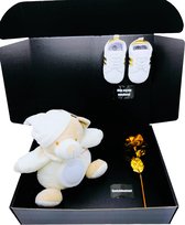 Teddybeer met nachtlamp - kraamcadeau - 2 maten - 2 kleuren - nachtlamp - knuffelbeer met licht - kan rechtstreeks als cadeau worden verstuurd