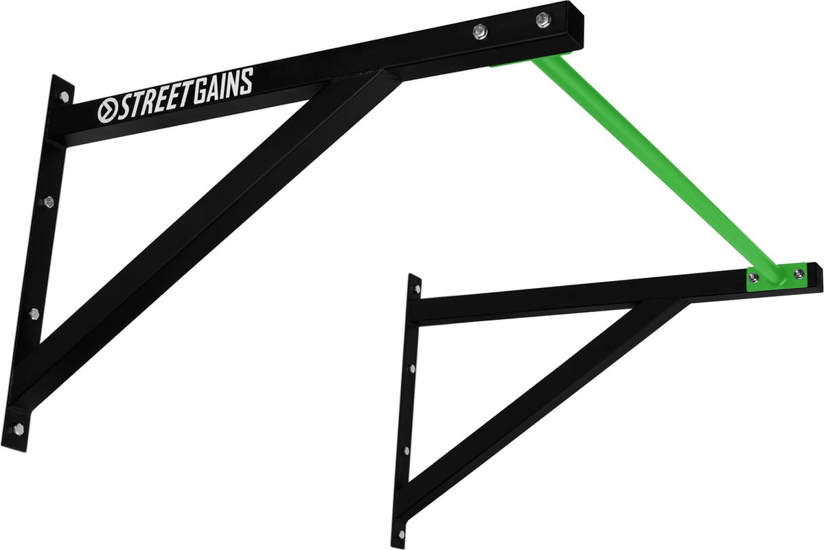 Optrekstang Straight Grip Pull Up System Groen - StreetGains®