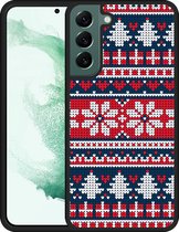 Galaxy S22+ Hardcase hoesje Gebreide Kersttrui II - Designed by Cazy