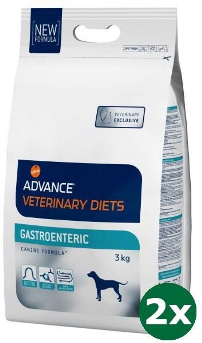2x3 kg Advance veterinary diet dog gastroentric spijsvertering hondenvoer