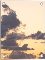 WallClassics - Poster de Jardin - Cumulus Witte - 30x40 cm Photo sur Poster de Jardin (décoration murale pour l'extérieur et l'intérieur)