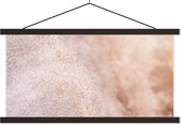 Posterhanger incl. Poster 120x60 cm - Schoolplaat - Pampasgras - Structuur - Planten - Natuur - Textielposter - Zwarte latten