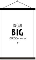 Affiche scolaire enfants - Citations - Dream grand petit - Proverbes - Bébé - Rêves - Décoration crèche - Citations affiche scolaire - 60x90 cm
