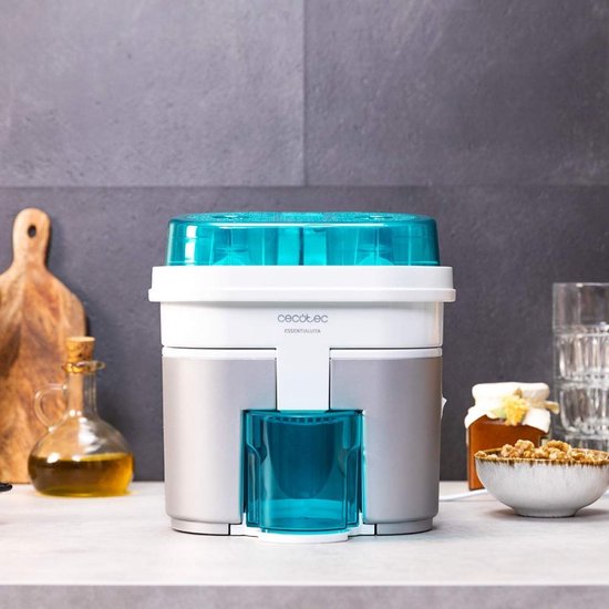 Cecotec Cecojuicer Zitrus Turboentsafter. Schneiden und Entsaften, 2 Köpfe, 500 ml Tank, BPA-frei, Einfach zu reinigen, 90 W (EssentialVita Twice White) van Cecotec — afbeelding 2