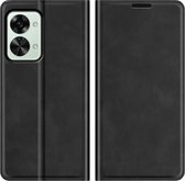 Bookcase hoesje OnePlus Nord 2T - Just in Case où - Zwart uni - Similicuir