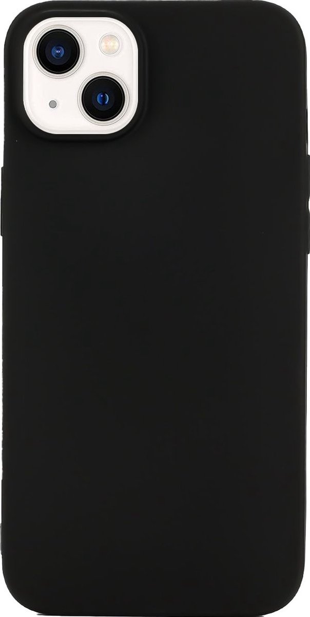 Mobigear Hoesje geschikt voor Apple iPhone 14 Plus Telefoonhoesje Flexibel TPU | Mobigear Colors Backcover | iPhone 14 Plus Case | Back Cover - Zwart