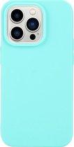 Mobigear Hoesje geschikt voor Apple iPhone 14 Pro Max Telefoonhoesje Flexibel TPU | Mobigear Colors Backcover | iPhone 14 Pro Max Case | Back Cover - Blauw