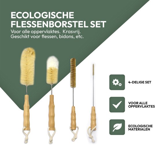 Set de goupillon écologique STACK | Set de brosses à tétine - Set de Set Set Set Set les surfaces