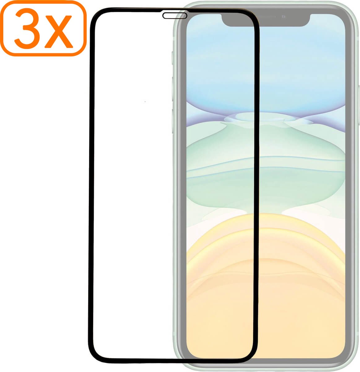 iPhone 11 - Super Edge to Edge Edition - Screenprotector - 3 stuks