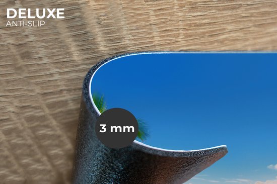 Set de Table - Napperons en Plastique - Palmier - Plage - Mer - Été - 45x30 cm - 6 Pièces - Résistant à la Chaleur - Antidérapant - Pad - Amovible