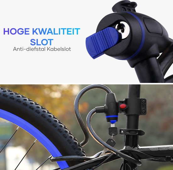 iCruise® Fietsslot Kabelslot Cijferslot Slot Voor Fietsen en Elektrische Steps