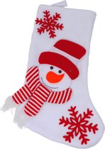 Kerstsok Sneeuwpop - 45 cm