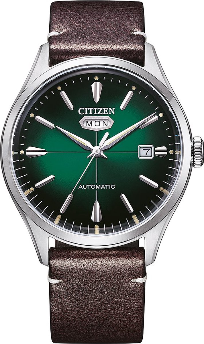 Citizen NH8390-03XE Horloge - Leer - Bruin - Ø 40 mm