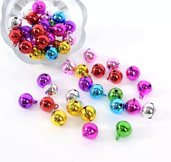 Kerstversiering kerst accessoires mini kerstbelletjes kerstbel