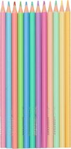 Kleurpotloden - pastelkleuren setje - 12 stuks